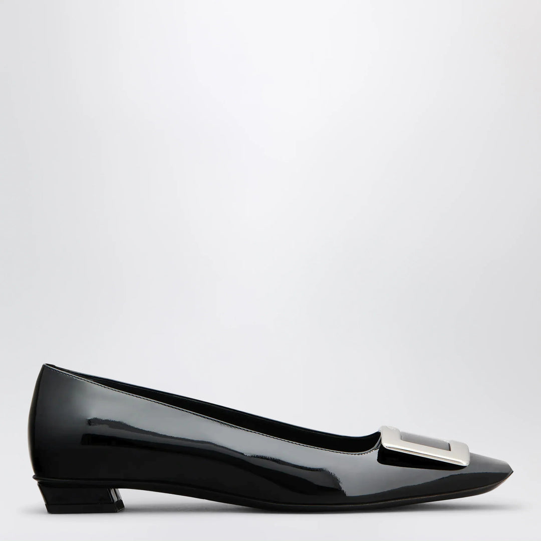 ROGER VIVIER - Belle Vivier black patent leather ballet flats