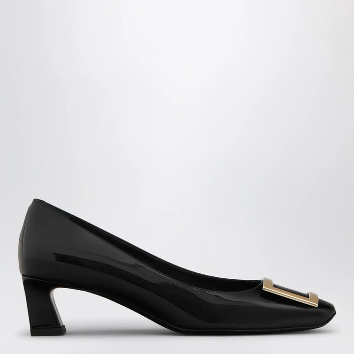 ROGER VIVIER - Black patent leather Trompette pumps