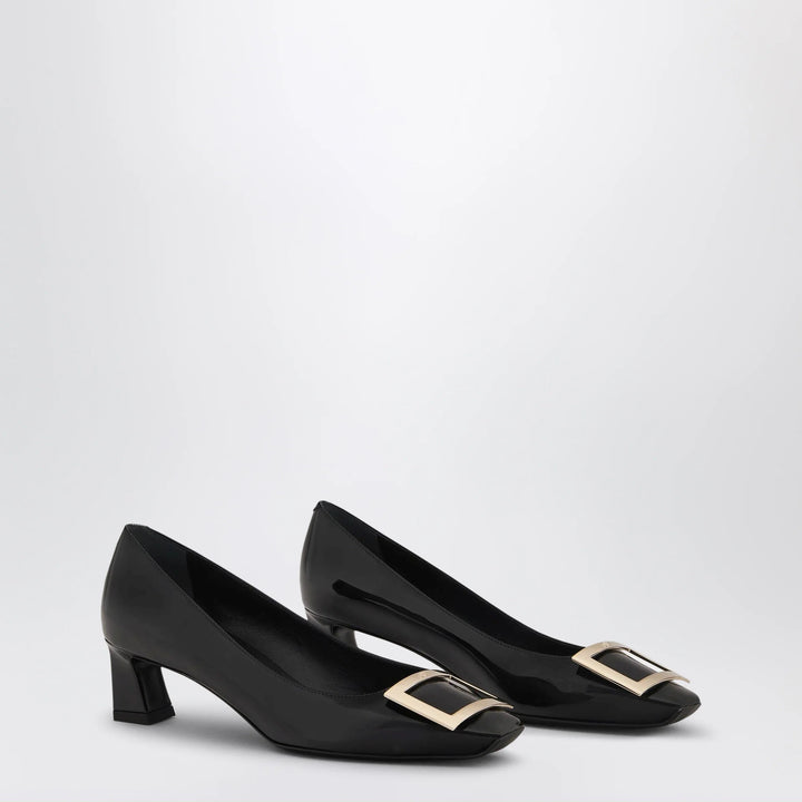 ROGER VIVIER - Black patent leather Trompette pumps