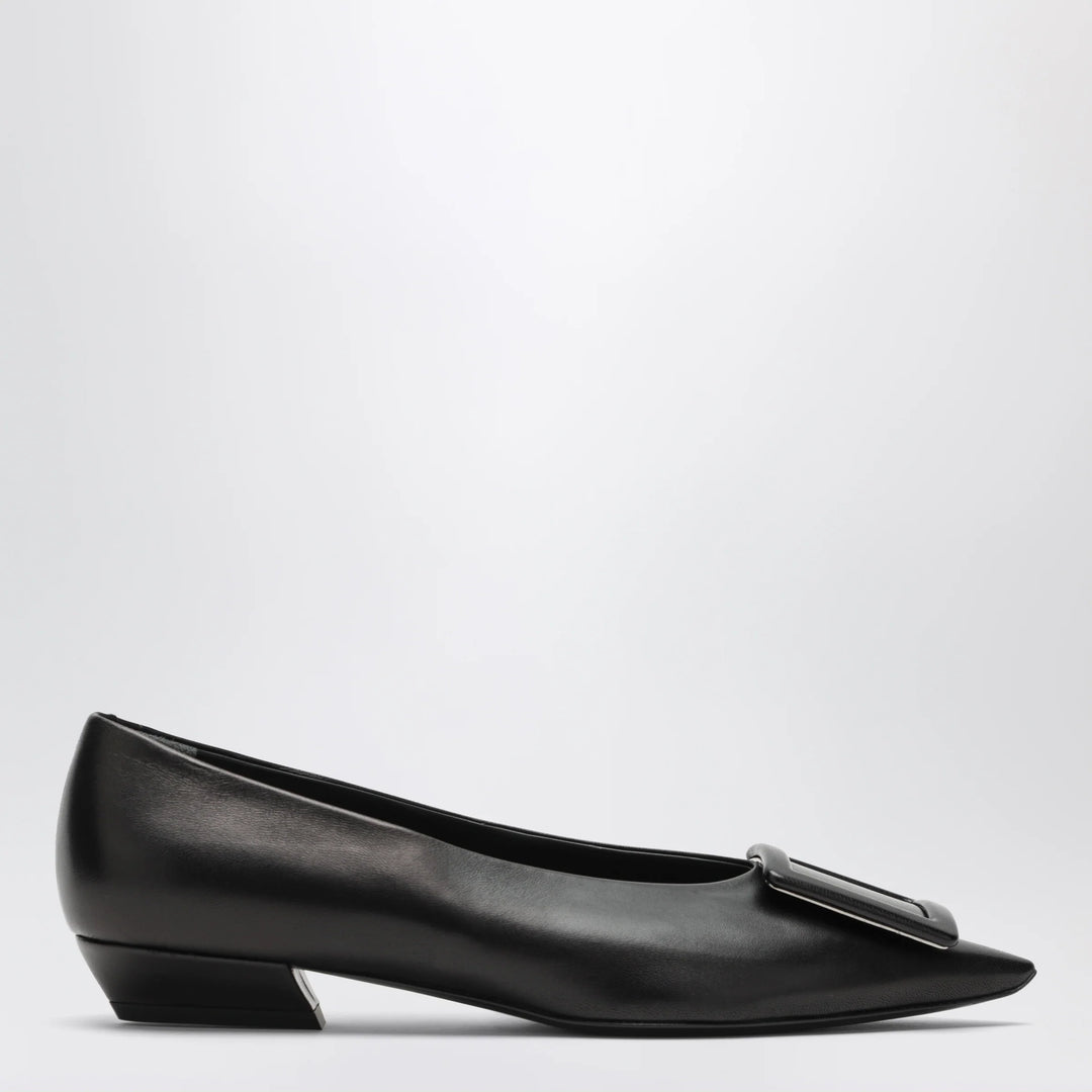 ROGER VIVIER - Gommettine ballerina in black leather