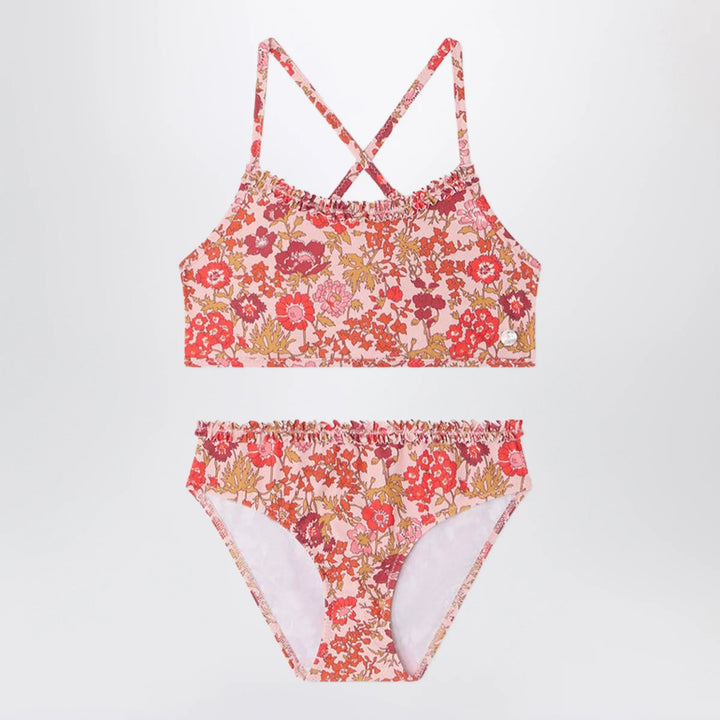 Bonpoint - Lais pink swimsuit in Liberty fabric Brand Swimsuit 14Y