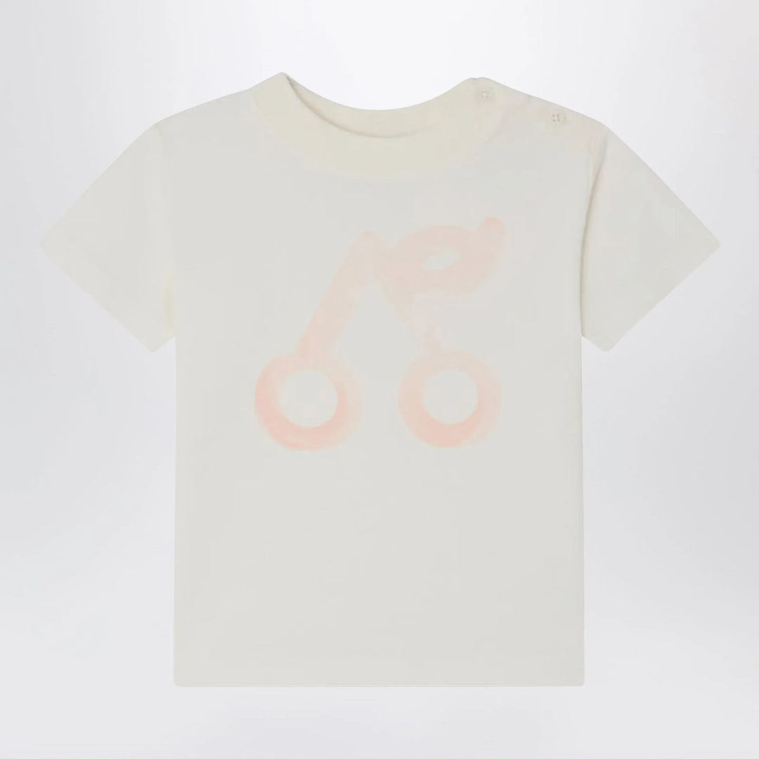 Bonpoint - Cai white T-shirt with cherry print Brand T-Shirt 3Y