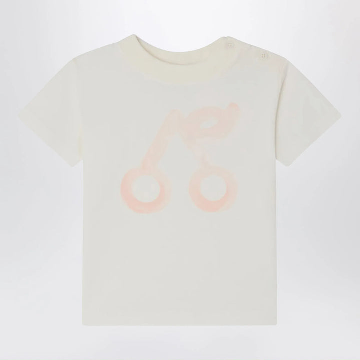 Bonpoint - Cai white T-shirt with cherry print Brand T-Shirt 3Y