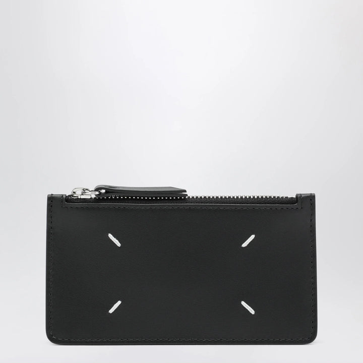 Maison Margiela - Black Four Stitches Zip Card Holder