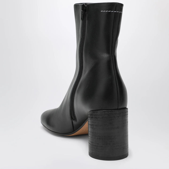 MM6 Maison Margiela - Tabi ankle boots in nappa leather in black