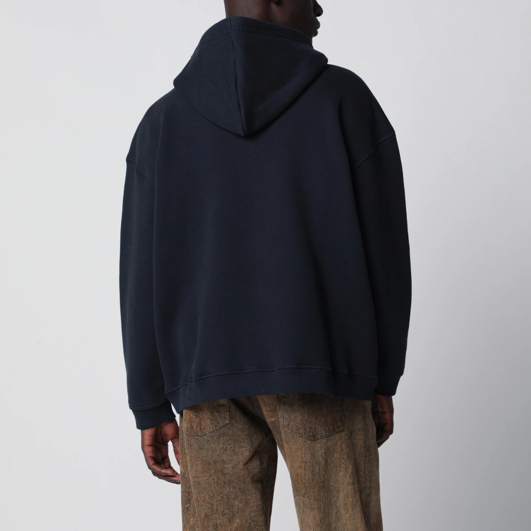 Dsquared2 - Zip-up hoodie in stretch cotton, blue