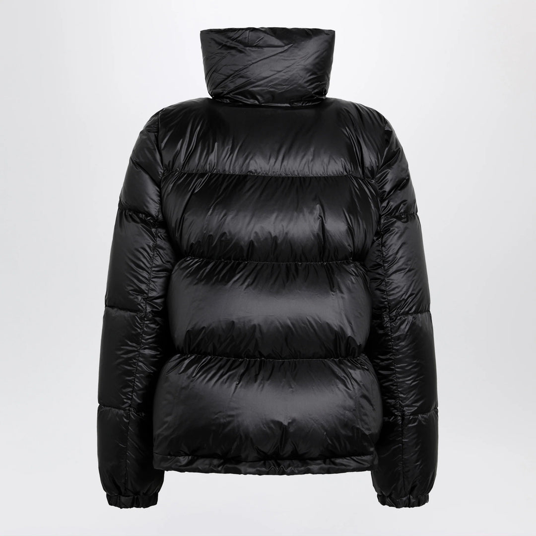 Sacai - Black down jacket with asymmetrical zip
