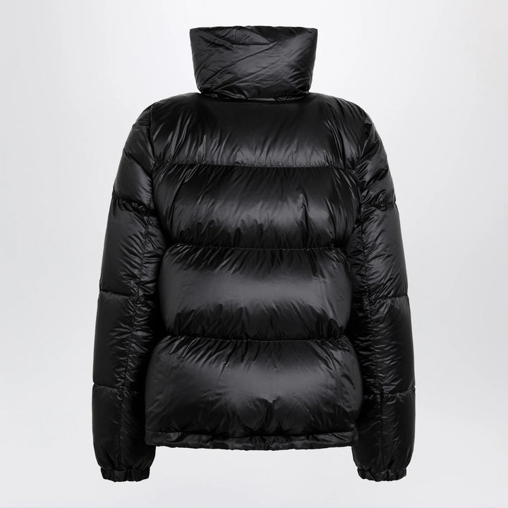 Sacai - Black down jacket with asymmetrical zip