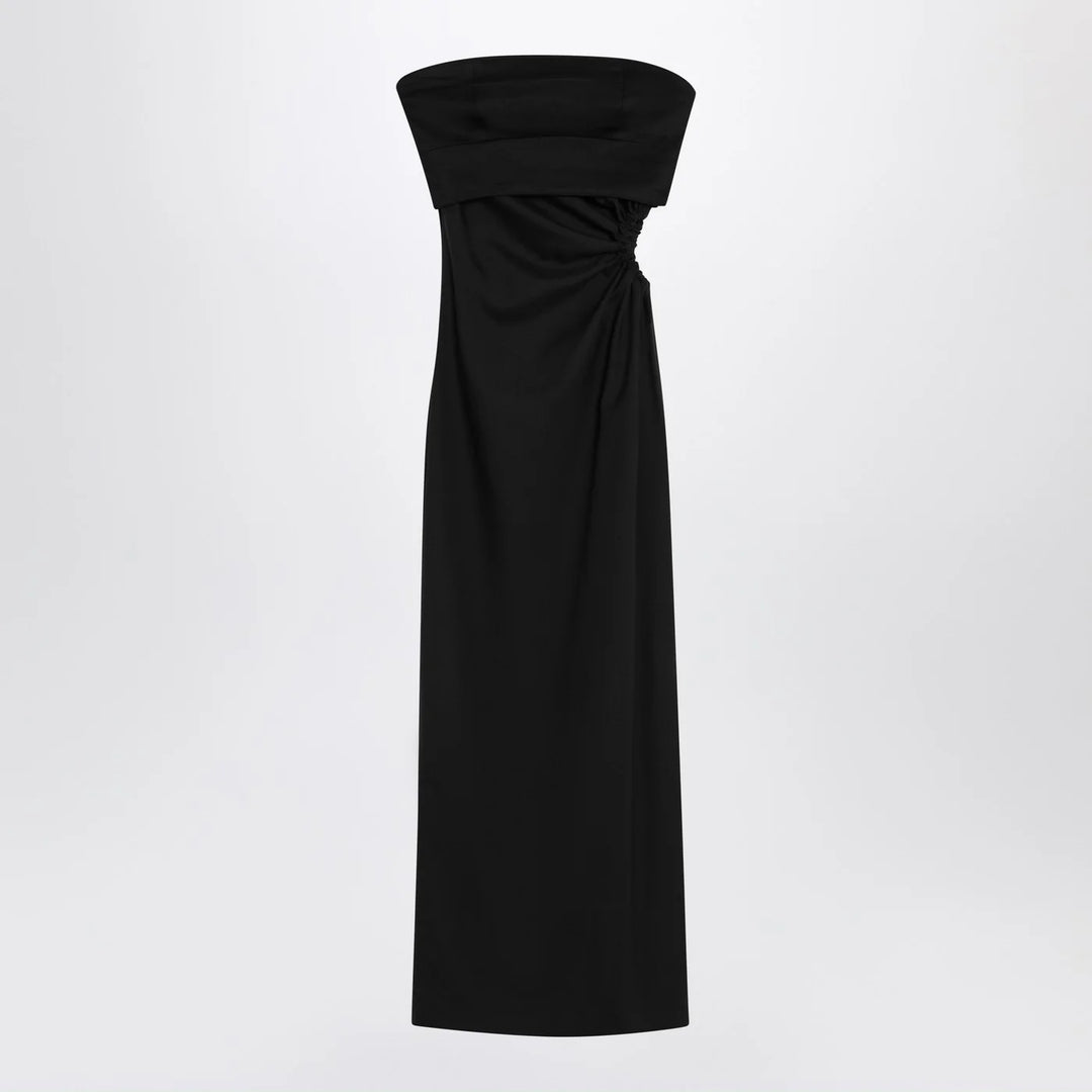 Max Mara - Black bustier dress in wool blend