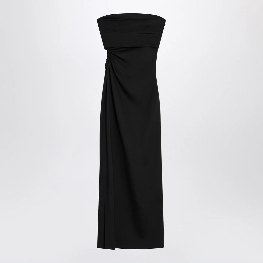 Max Mara - Black bustier dress in wool blend