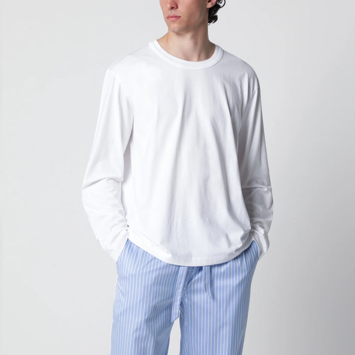 Tekla - White long-sleeve T-shirt