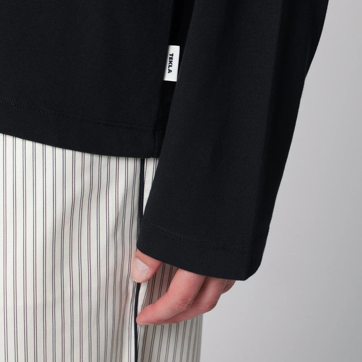 Tekla - Black long-sleeve T-shirt