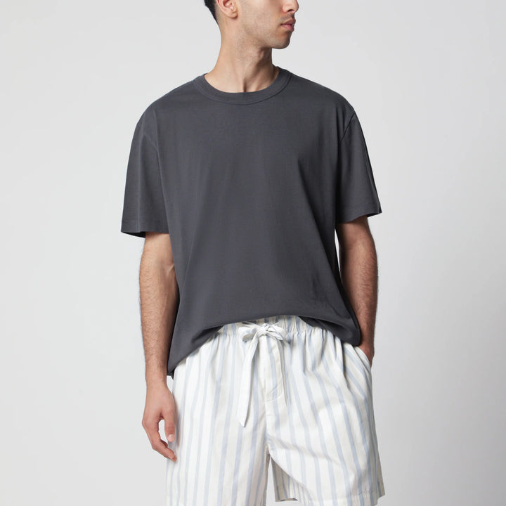 Tekla - Black washed short-sleeve T-shirt
