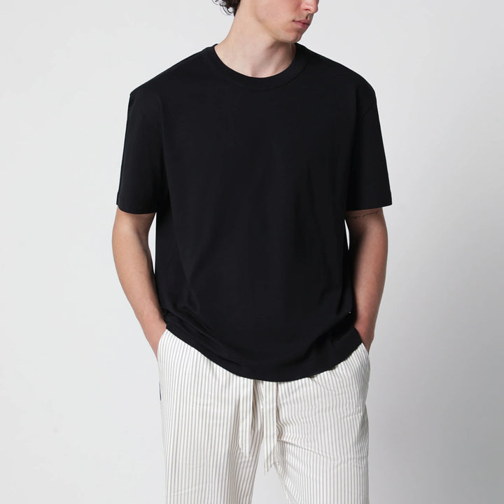 Tekla - Black washed short-sleeve T-shirt