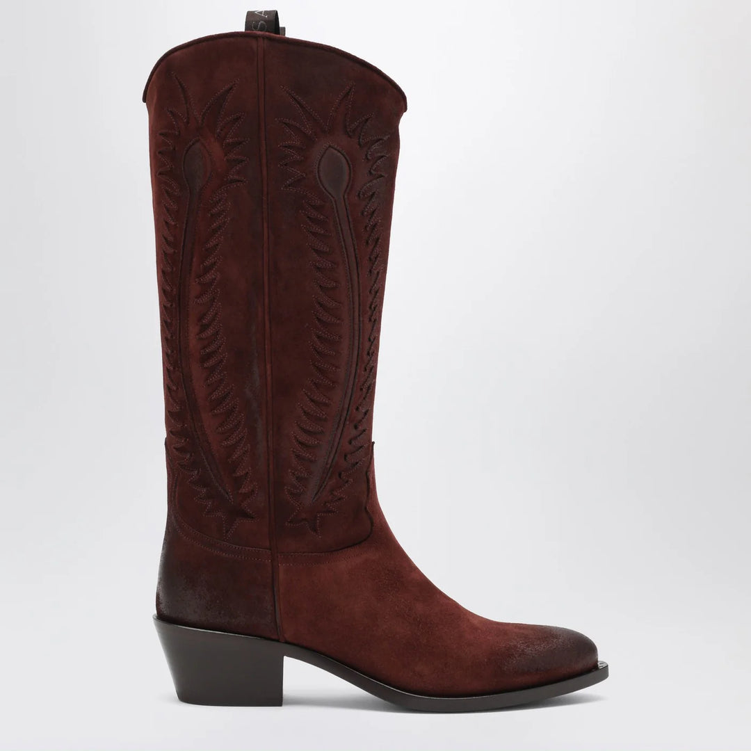 Sartore - Brown suede Frida western boot