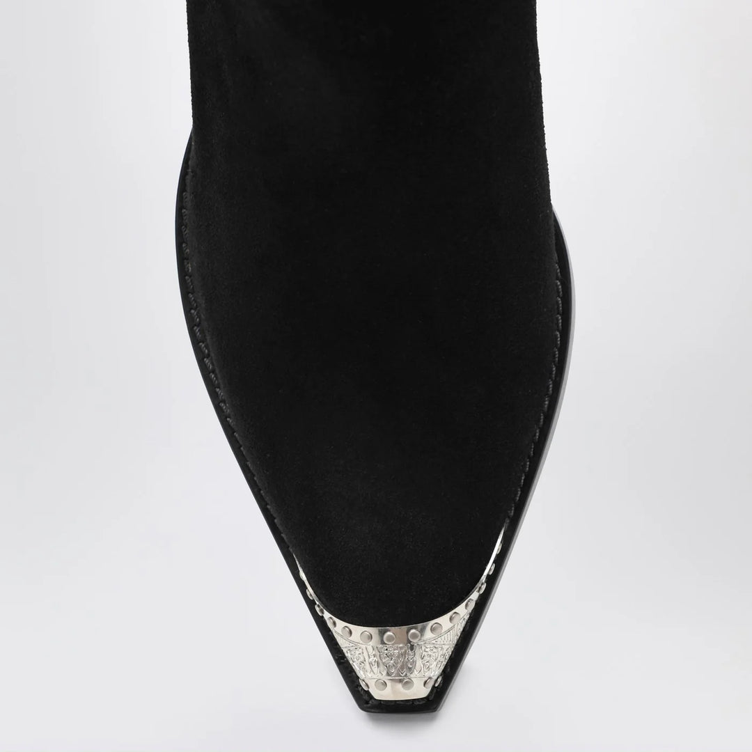 Sartore - Black suede Wax ankle boot
