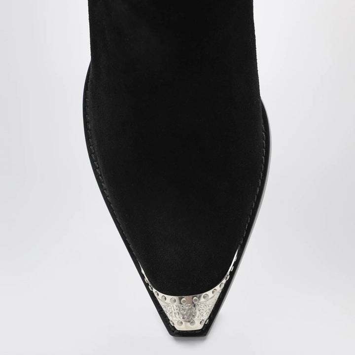 Sartore - Black suede Wax ankle boot