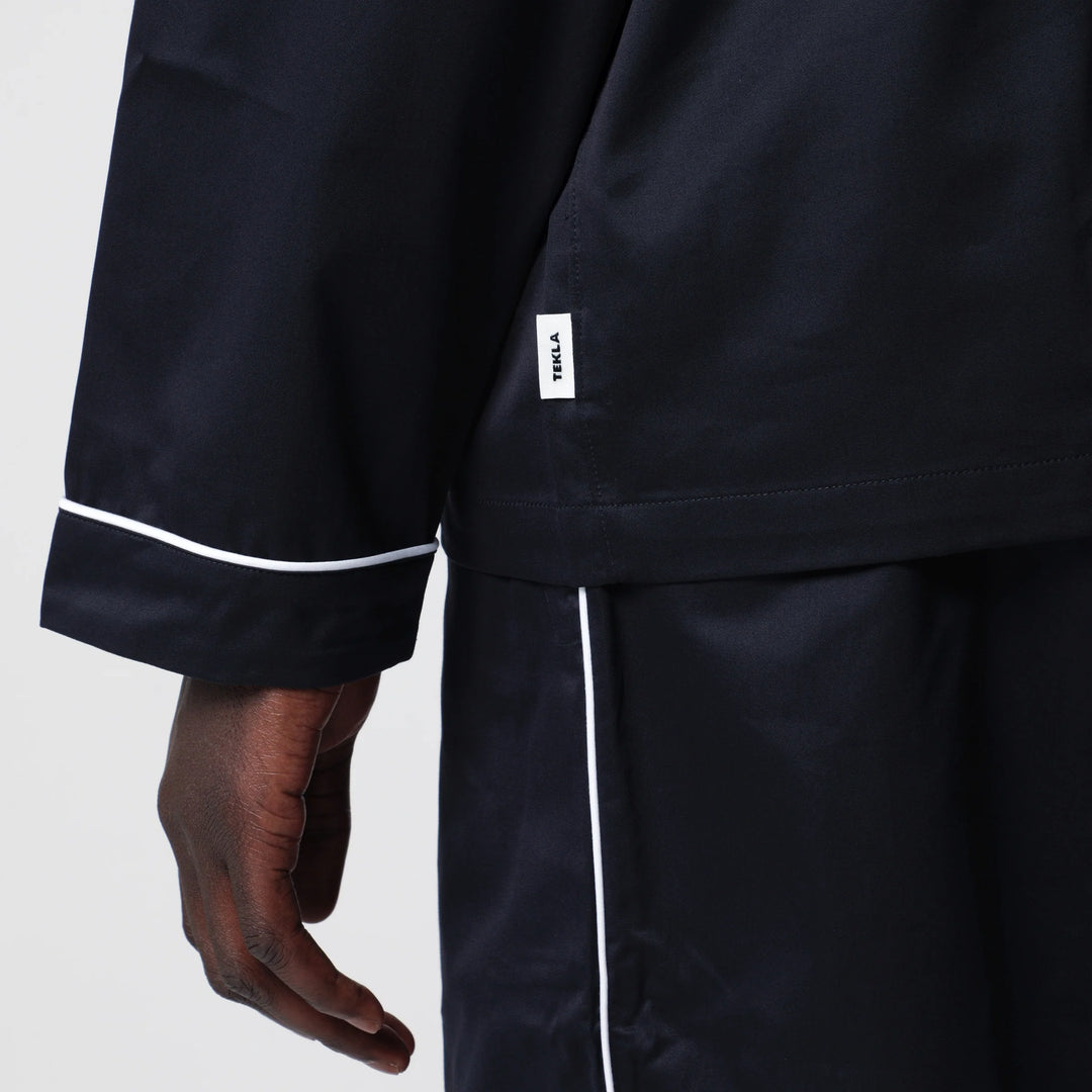 Tekla - Blue pajama shirt