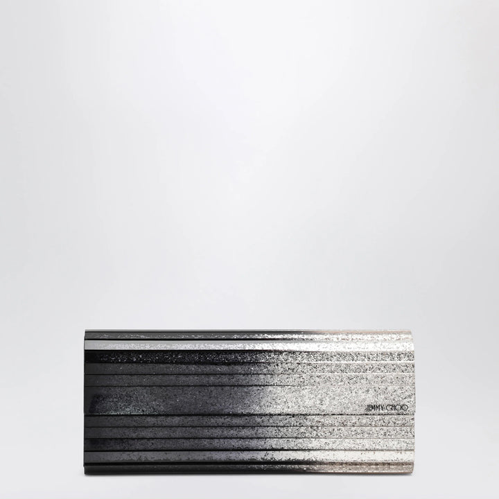 Jimmy Choo - Black/Champagne Sweetie Dégradé Glitter Fabric Clutch