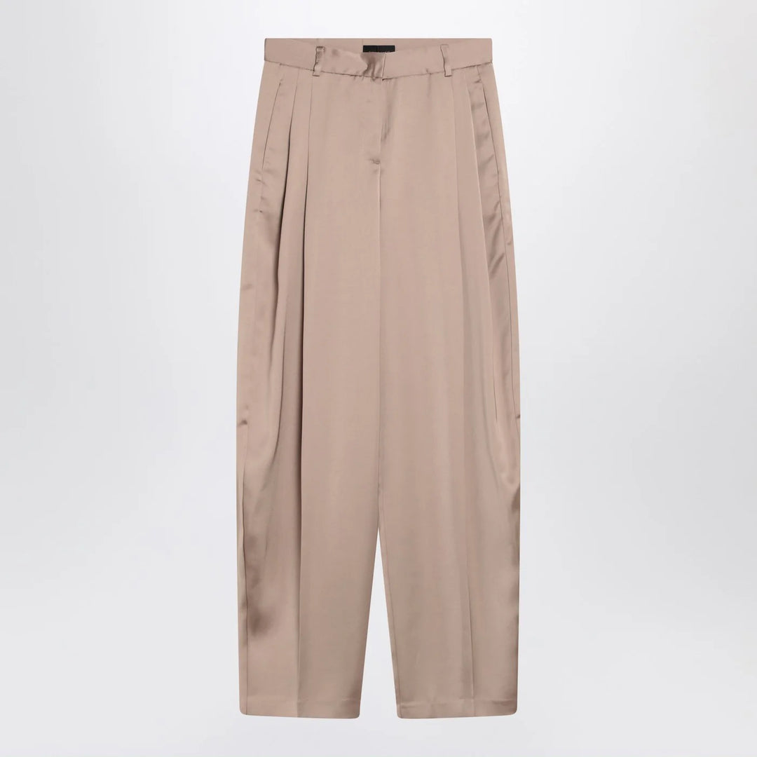 THE ANDAMANE - Wide greige pants