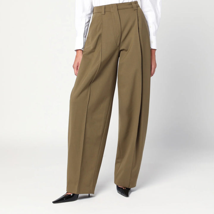 TheLatest - Taupe wool blend trousers