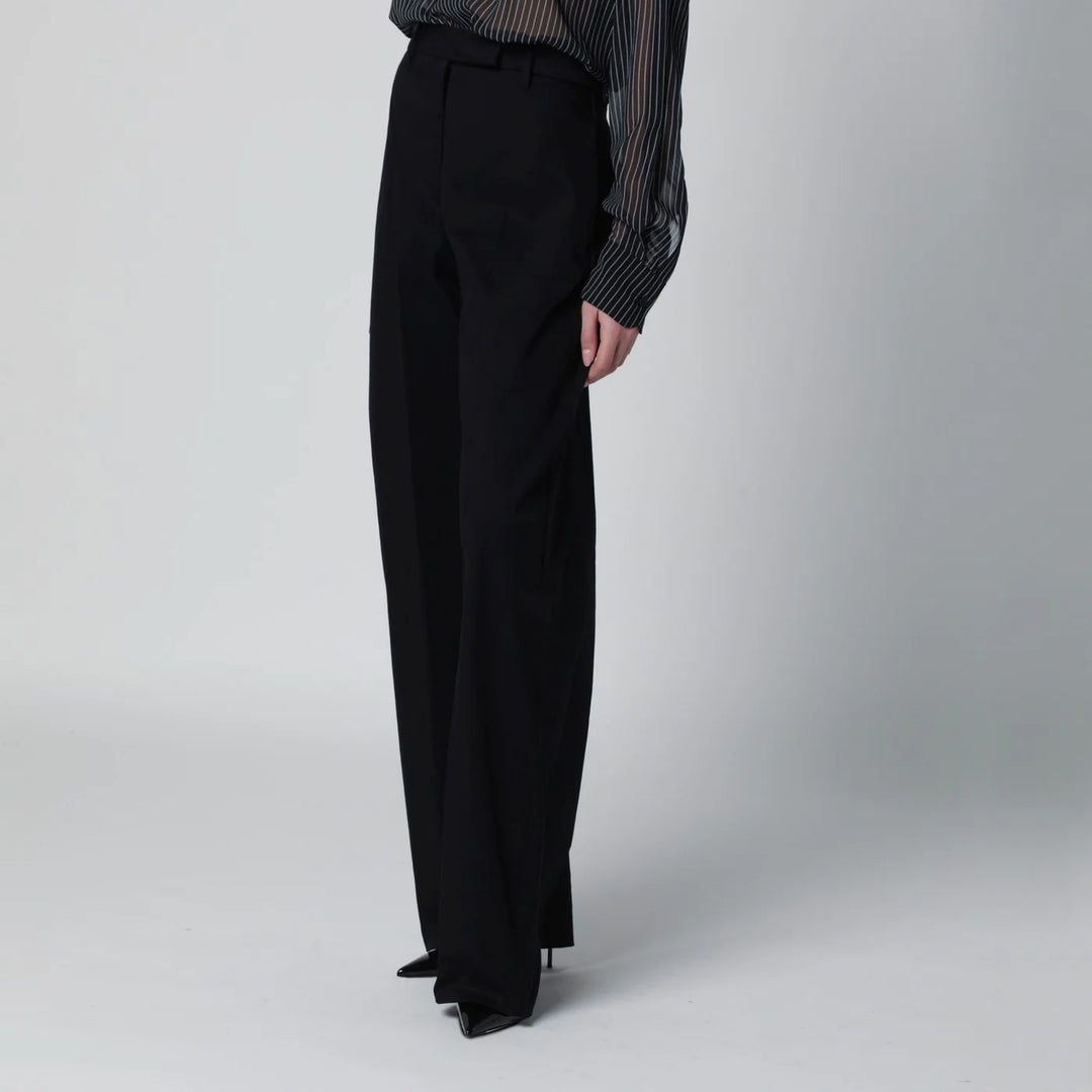 TheLatest - Black cotton palazzo trousers