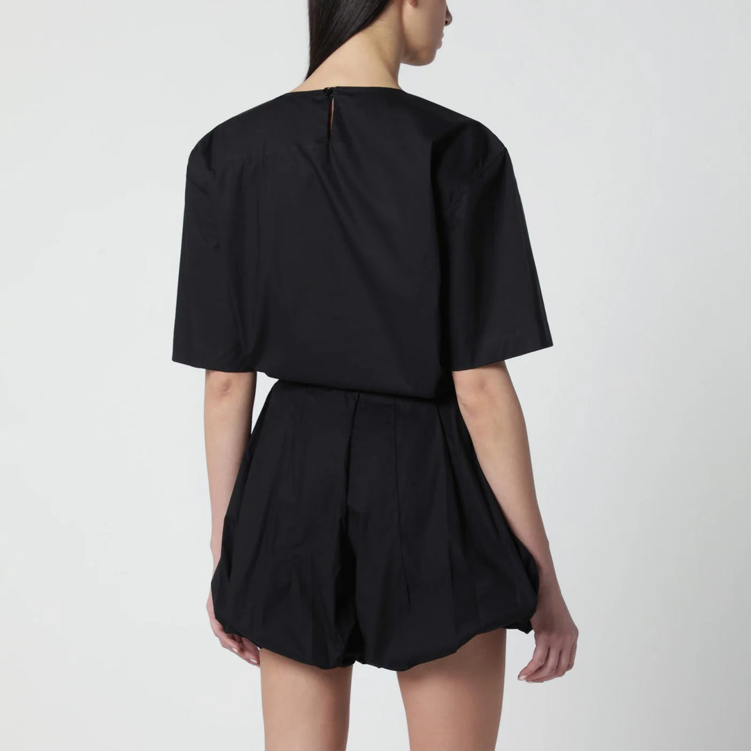 TheLatest - Short-sleeve black cotton top