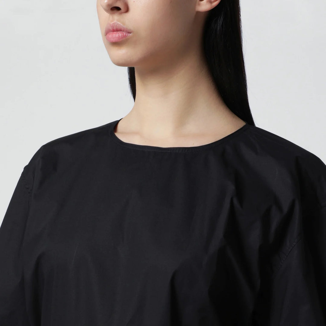 TheLatest - Short-sleeve black cotton top