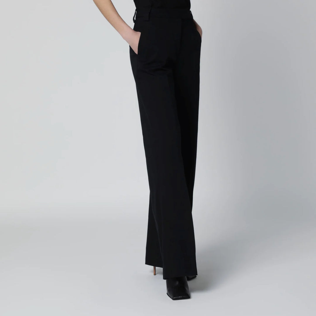 TheLatest - Black cotton palazzo trousers