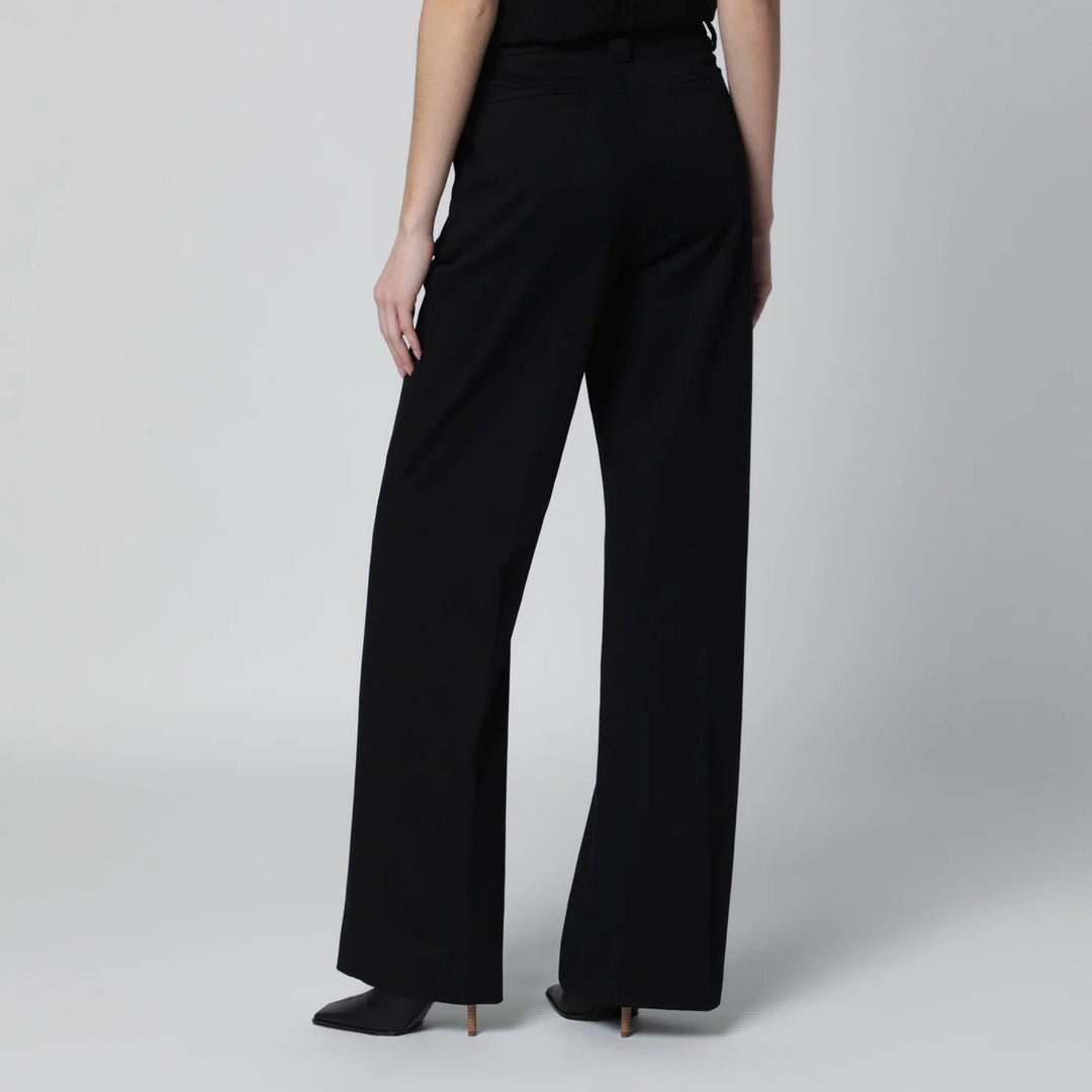 TheLatest - Black cotton palazzo trousers
