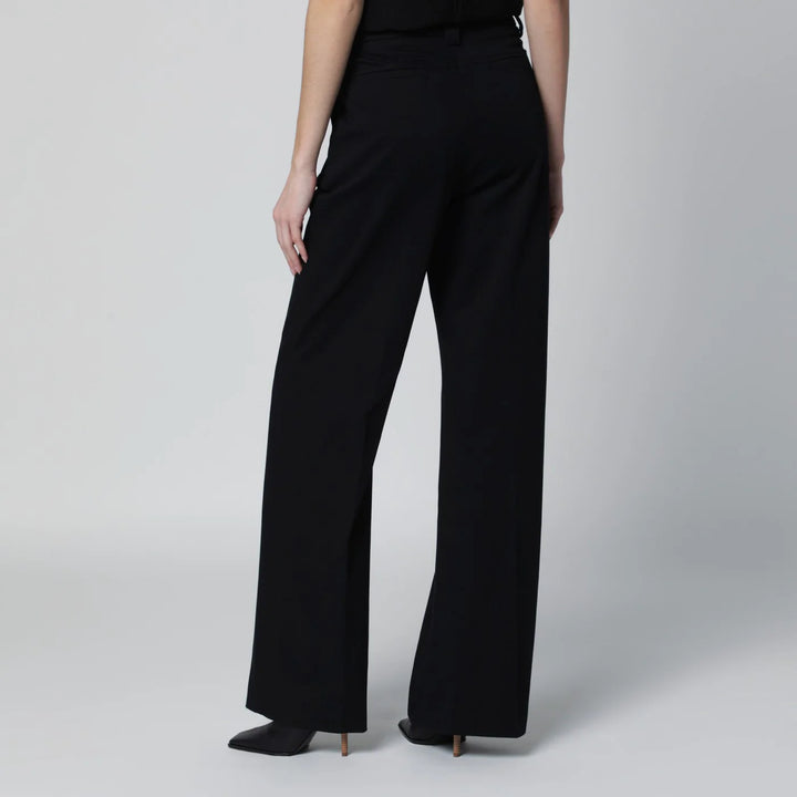 TheLatest - Black cotton palazzo trousers