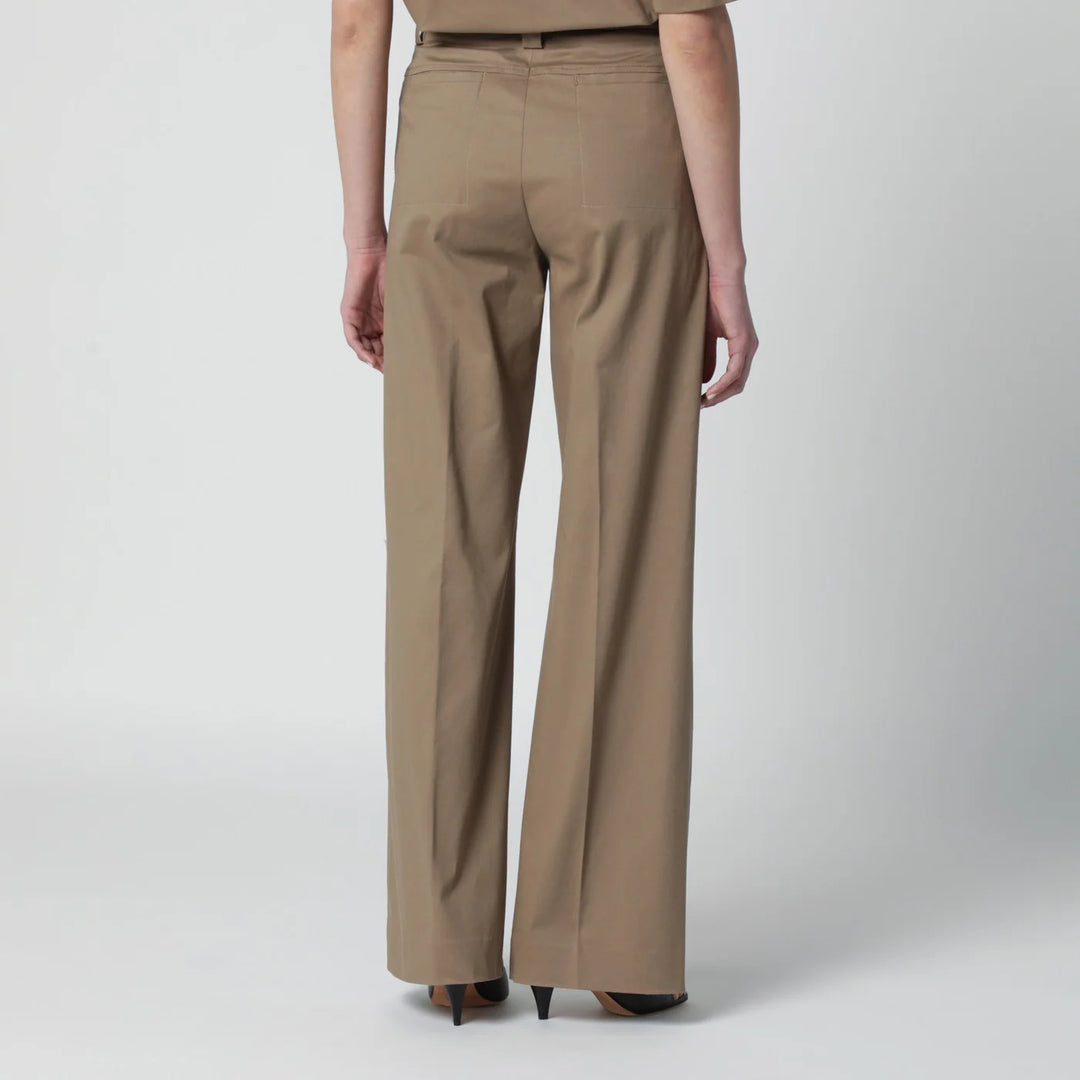 TheLatest - Cognac cotton palazzo trousers