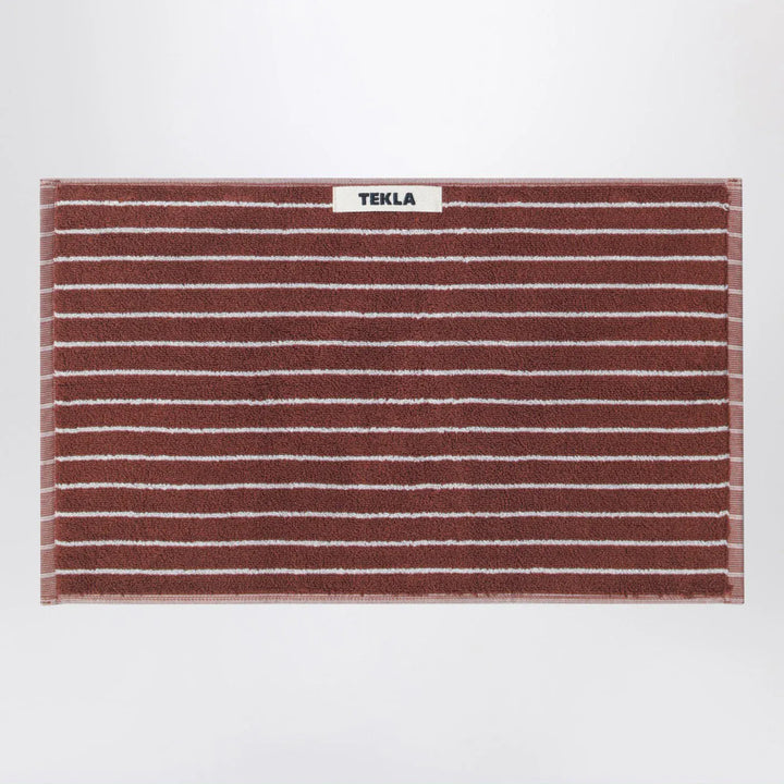 Tekla - Striped reddish-brown guest towel 30x50 cm Brand Apparel &amp; Accessories U