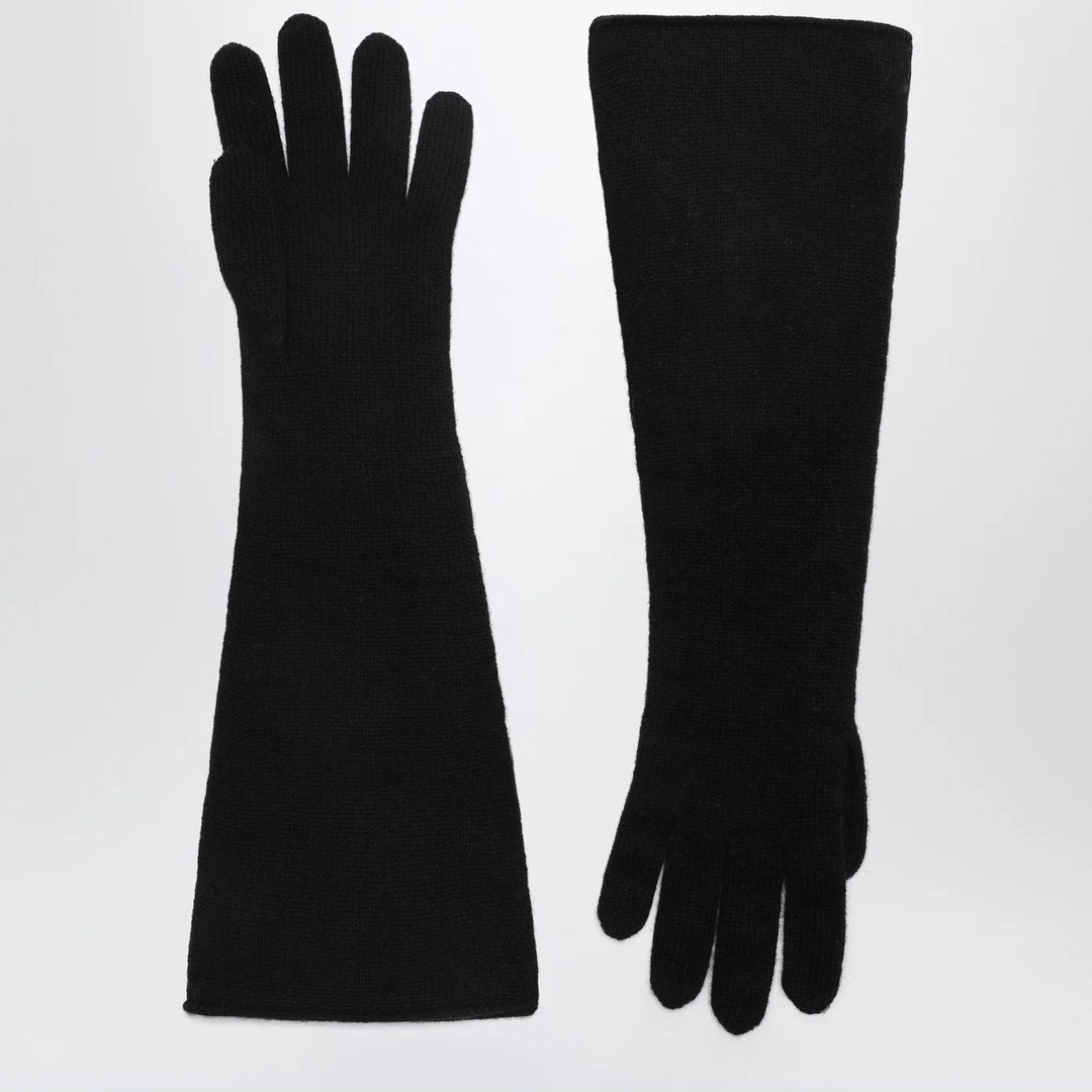 DARKPARK - Black cashmere gloves