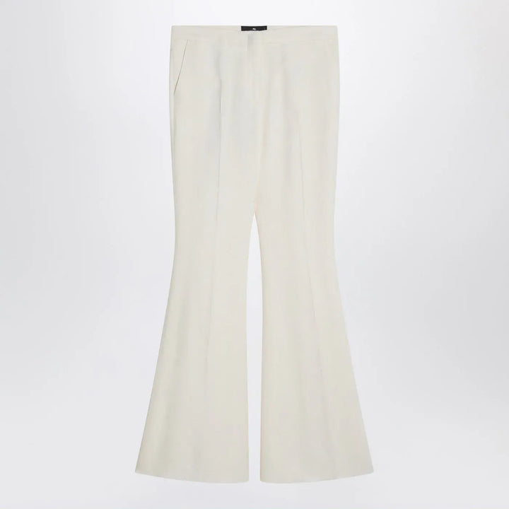 ETRO - Flared trousers in ivory viscose Brand Pants 44  IT