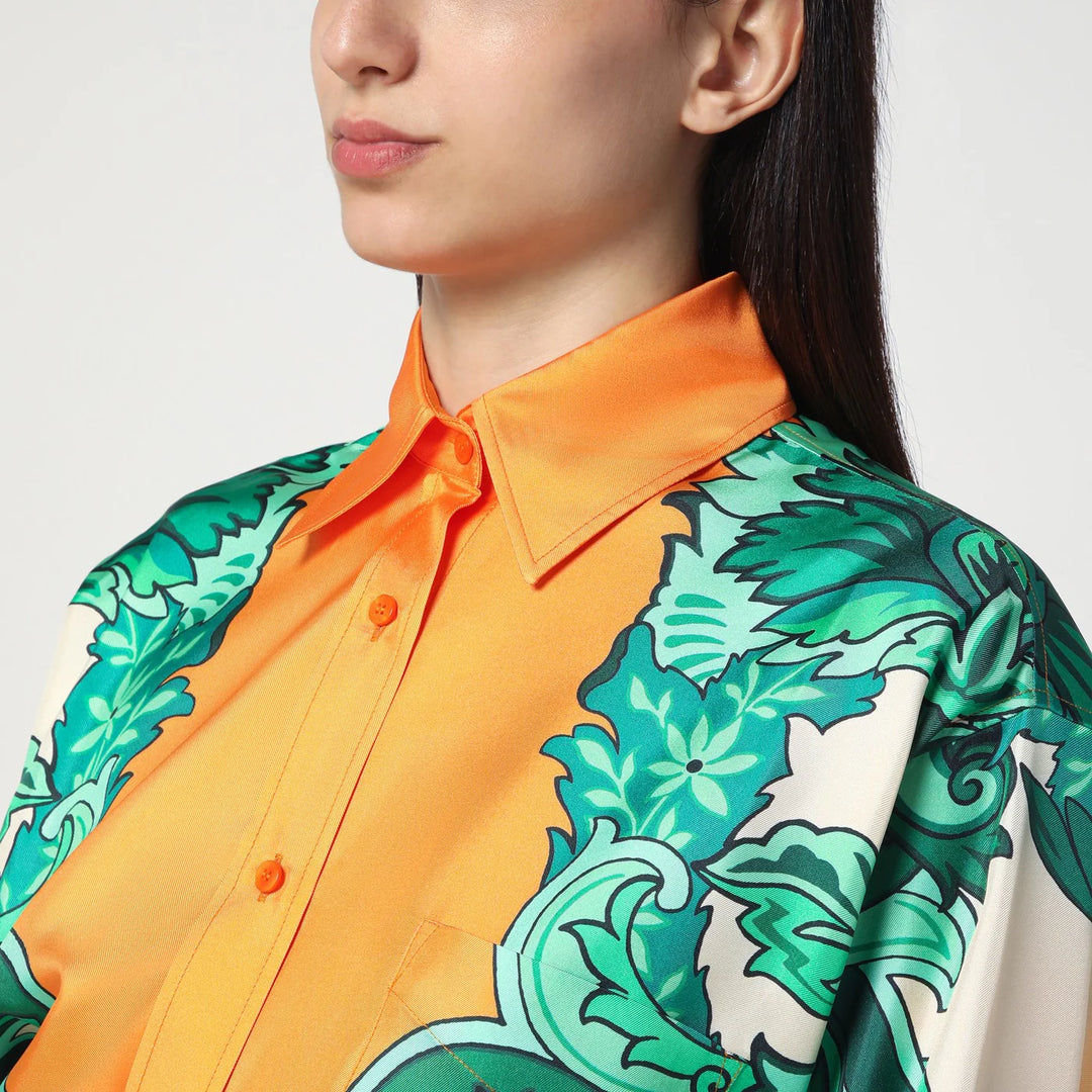 ETRO - Floral print shirt with knotted detail