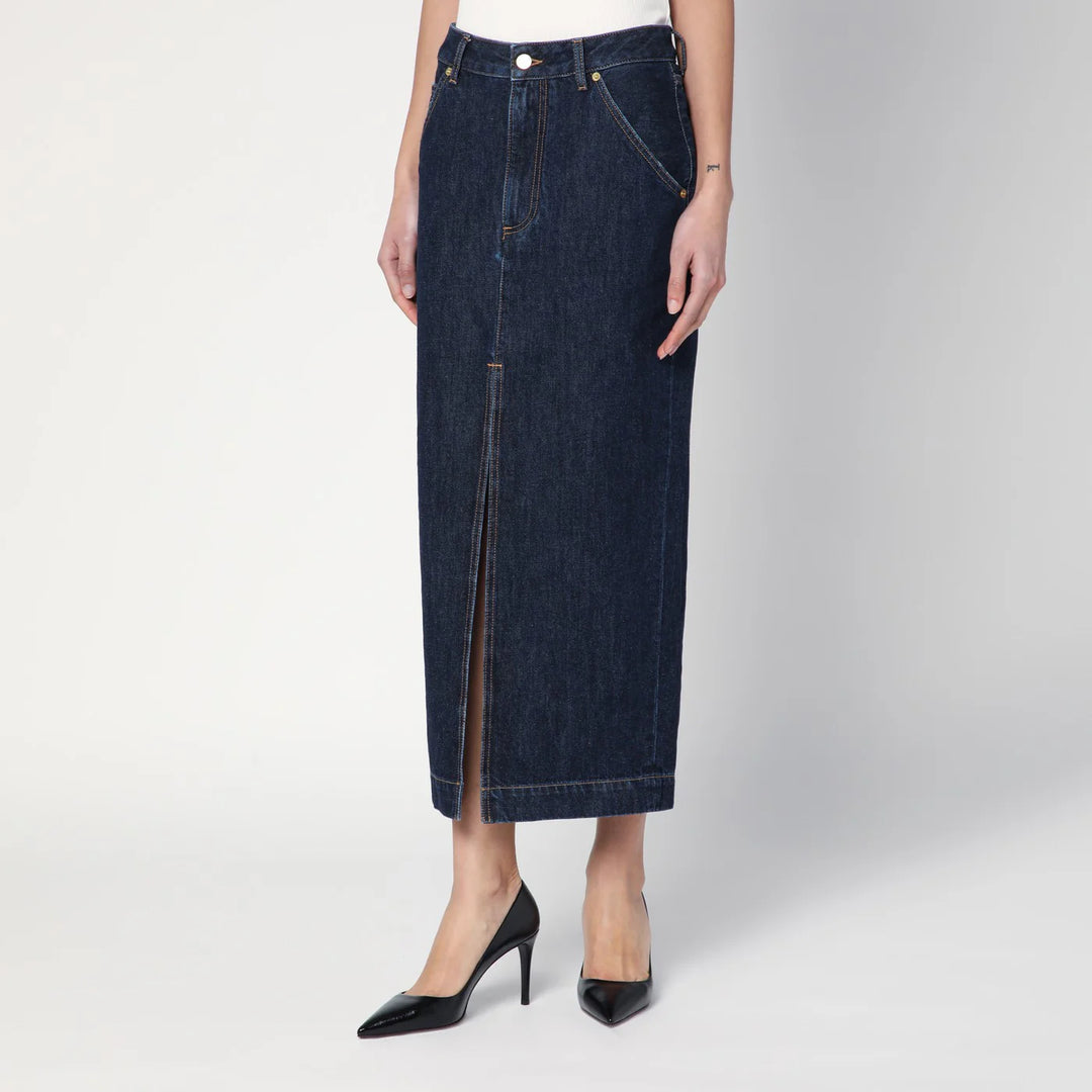 DARKPARK - Dark blue Erika denim skirt