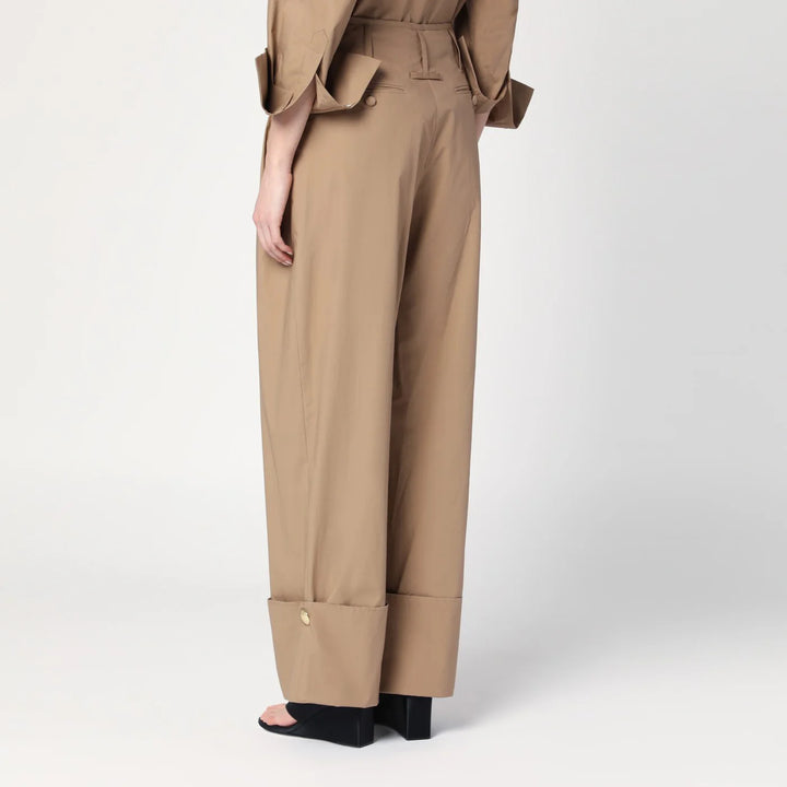 DARKPARK - Camel-coloured cuffed trousers