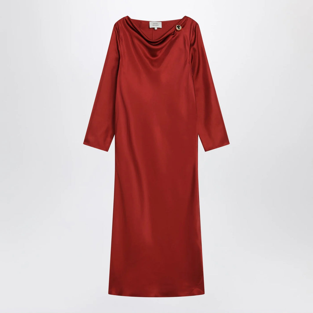 LouLou De Saison - Zoya dress in red silk twill