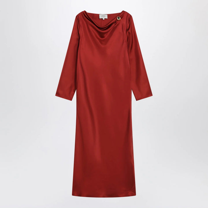 LouLou De Saison - Zoya dress in red silk twill