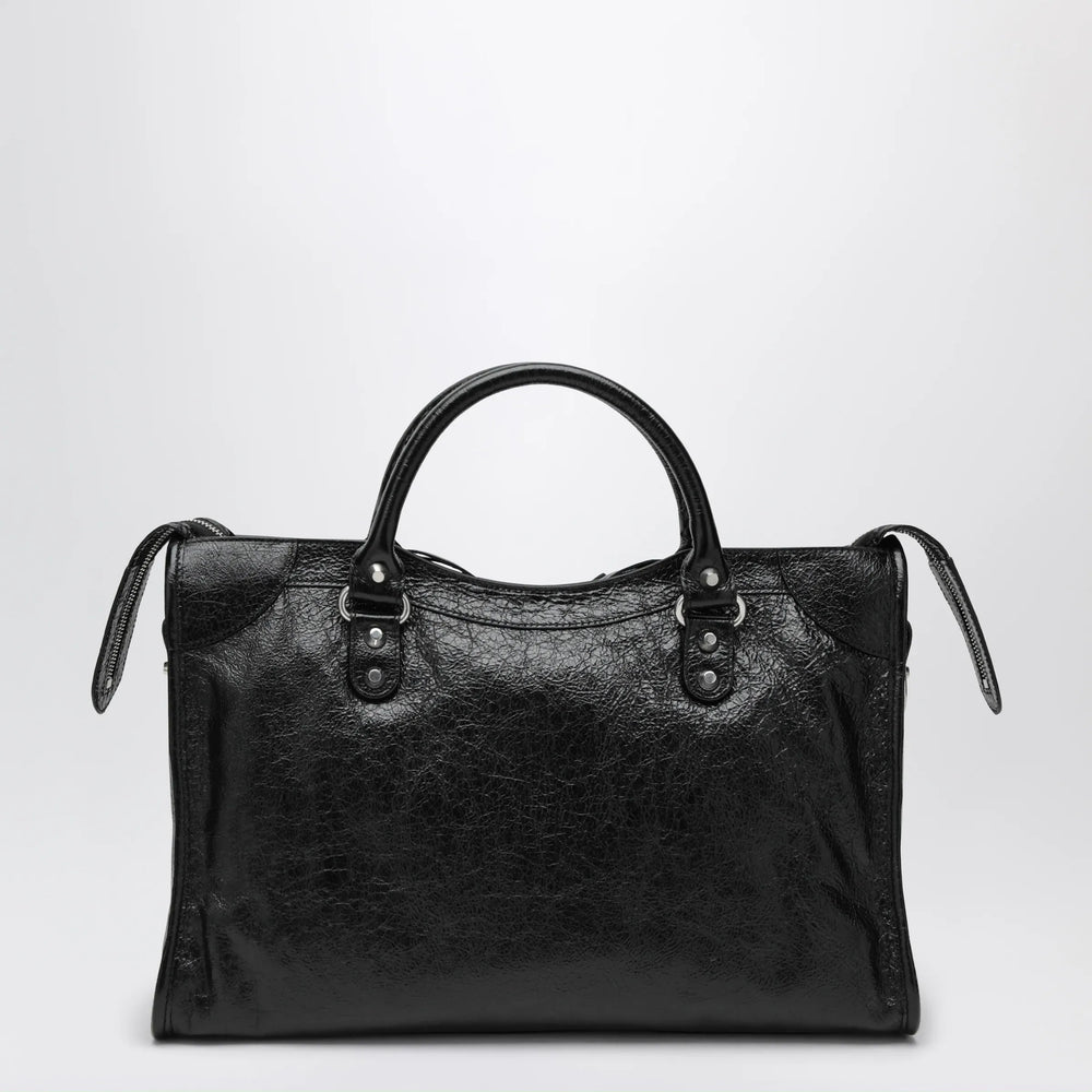 Balenciaga - Le City Medium bag in Arena lambskin leather black Brand Apparel & Accessories TU