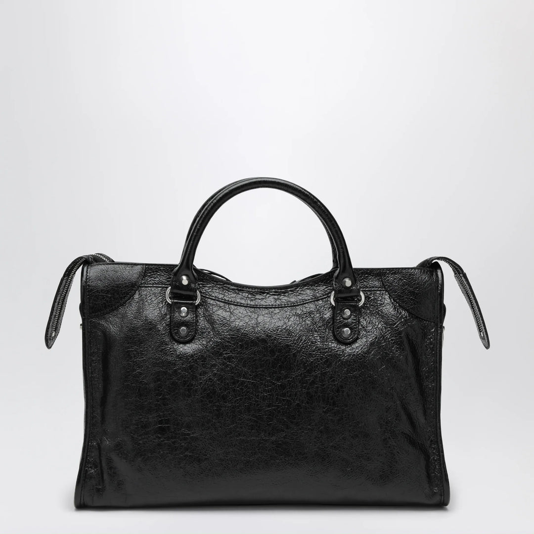 Balenciaga - Le City Medium bag in Arena lambskin leather black Brand Apparel &amp; Accessories TU