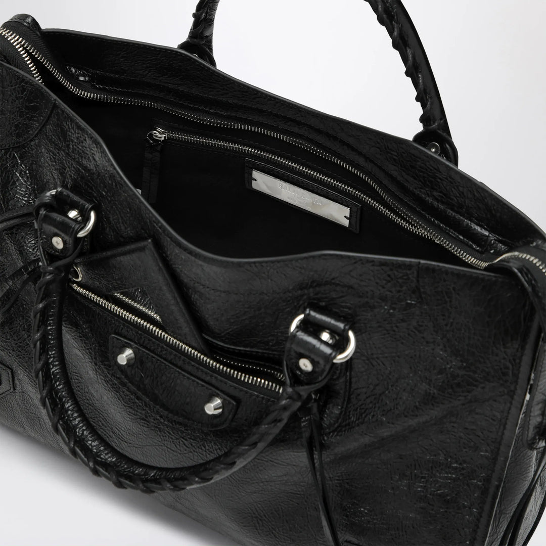 Balenciaga - Le City Medium bag in Arena lambskin leather black Brand Apparel &amp; Accessories TU