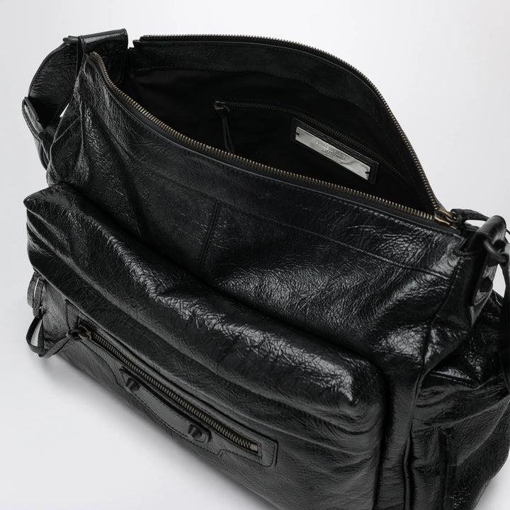 Balenciaga - Le City medium multi-pocket lambskin crossbody bag black Brand Apparel &amp; Accessories U