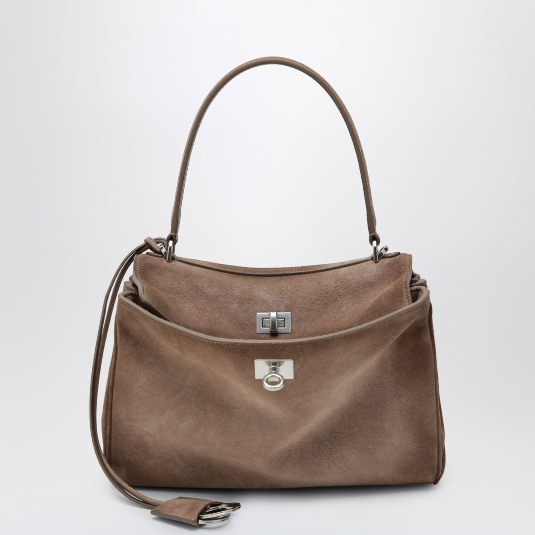 Apparel & Accessories TU Balenciaga - Small Rodeo bag in waxed suede calfskin, sesame Brand