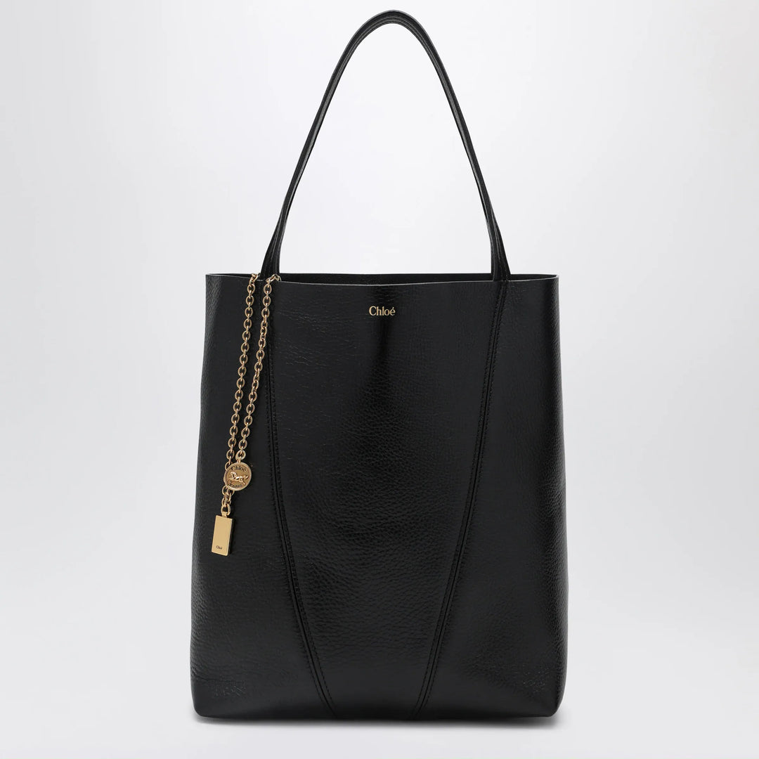 Chloé - Chloé Spin black medium Tote Bag Brand Apparel & Accessories