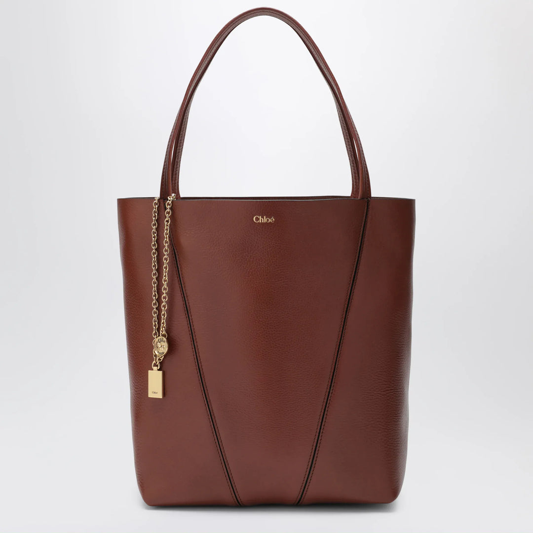 Chloé - Medium brown Chloé Spin Tote Bag Brand Apparel & Accessories TU