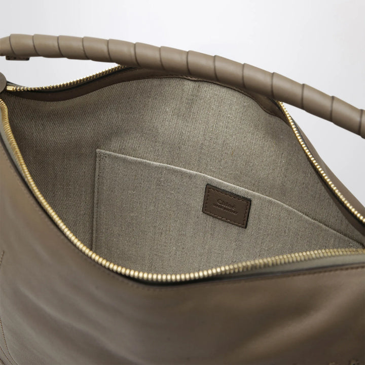Chloé - Taupe Marcie shoulder bag in leather Brand Apparel &amp; Accessories TU