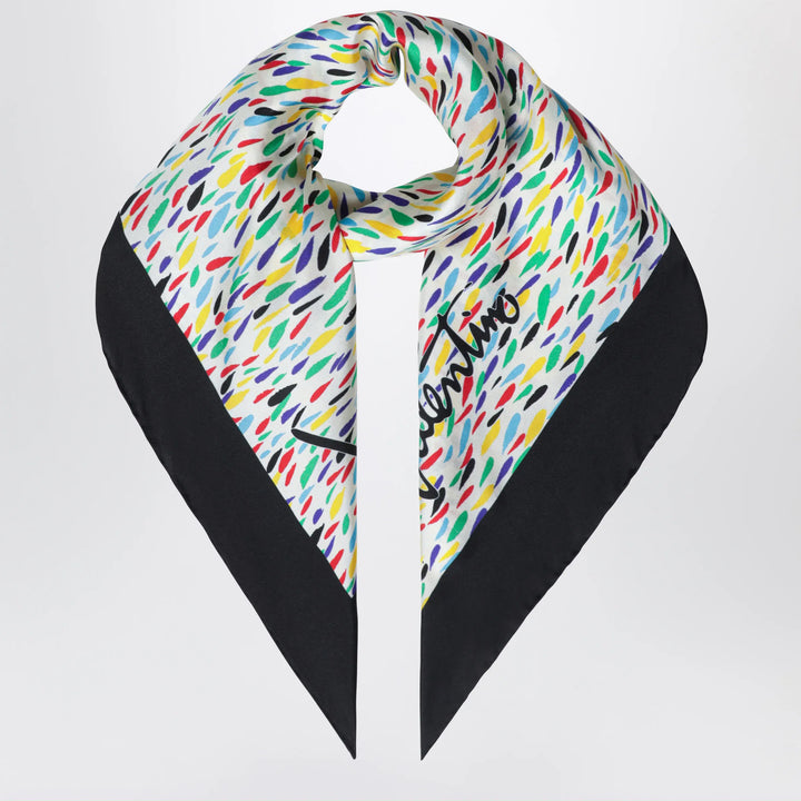 Valentino Garavani - Silk scarf with multicolor print Brand Apparel &amp; Accessories > Clothing Accessories > Scarves &amp; Shawls TU