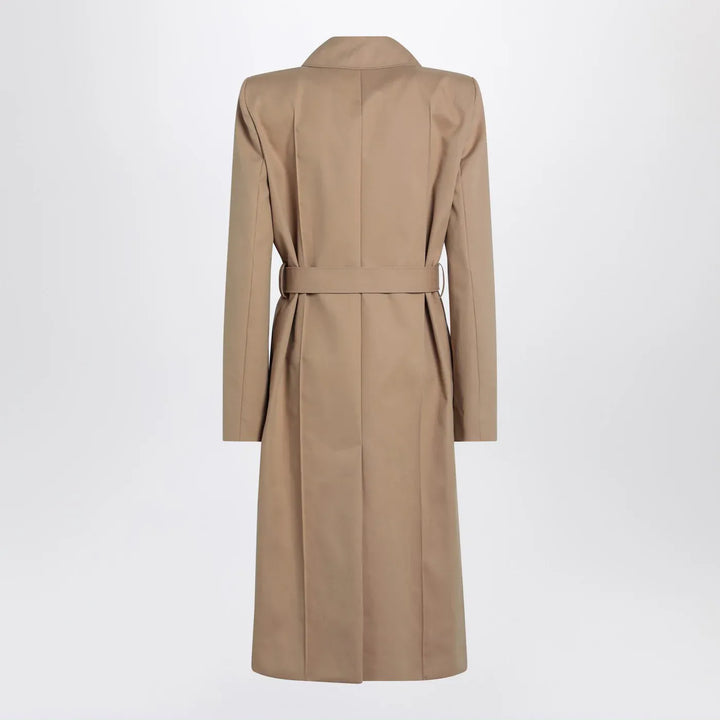 Alexander McQueen - Beige trench coat with belt Brand Apparel &amp; Accessories > Clothing > Outerwear > Coats &amp; Jackets 44  IT